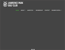 Tablet Screenshot of lawrenceparkgc.com